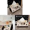 Cat Cartoon Leather Tissue Box For Home Office Car Use With Multi Purpose Functionality