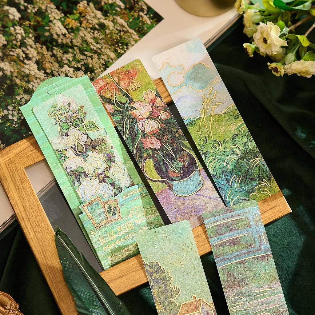 Dream Island Series: Early Hot Stamping PVC Floral Bookmark