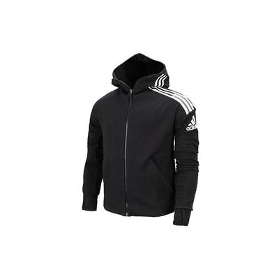 ZNE Three Stripes Kapuzen-Zip-Jacke Herren Jacke Schwarz FQ7229