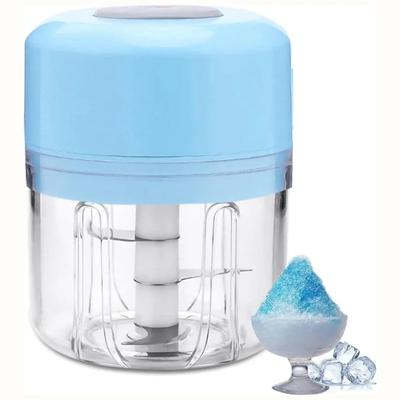 Tritaghiaccio per Casa Piccolo Portatile Macchina Tritaghiaccio per Ghiaccio Tritato per Picnic in Famiglia Campeggio 8.5Oz