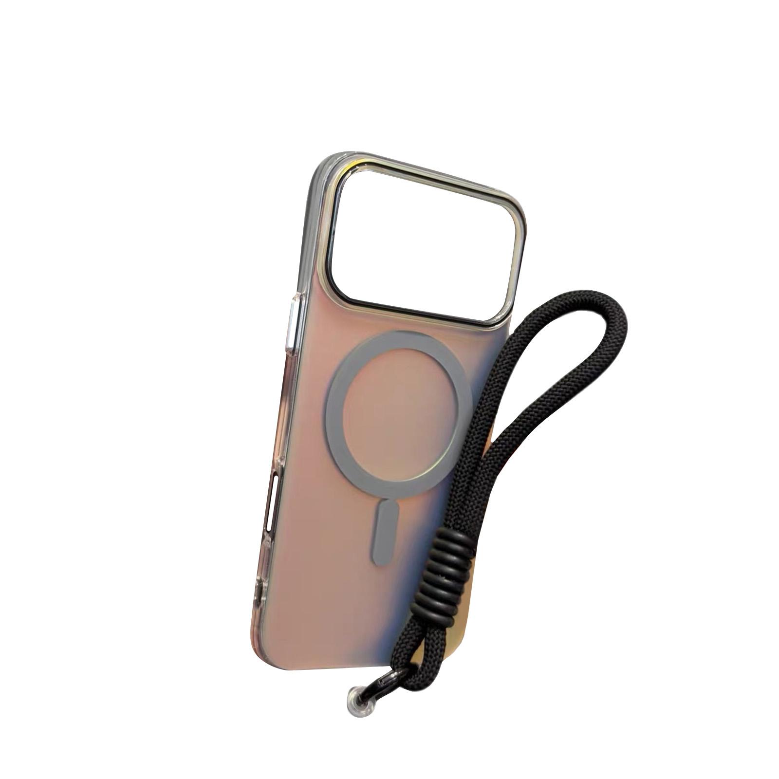 

The Magnetic Phone Case With A Bracelet Features And Elegant Design That Is Compatible With The 17pro Max One Size