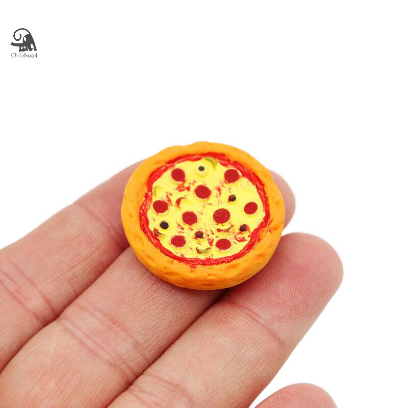 1Set 1:12 Puppenhaus Miniatur Pizza mit Verpackungsbox Modell Küche Lebensmittel Dekor Spielzeug Puppenhaus Zubehör Kinder Rollenspiel Spielzeug