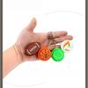1Pcs 3D Printed Fidget Basketball Tennis Volleyball Football Stress Relief Toy Mini Sports Ball Keychain For Kids Adults
