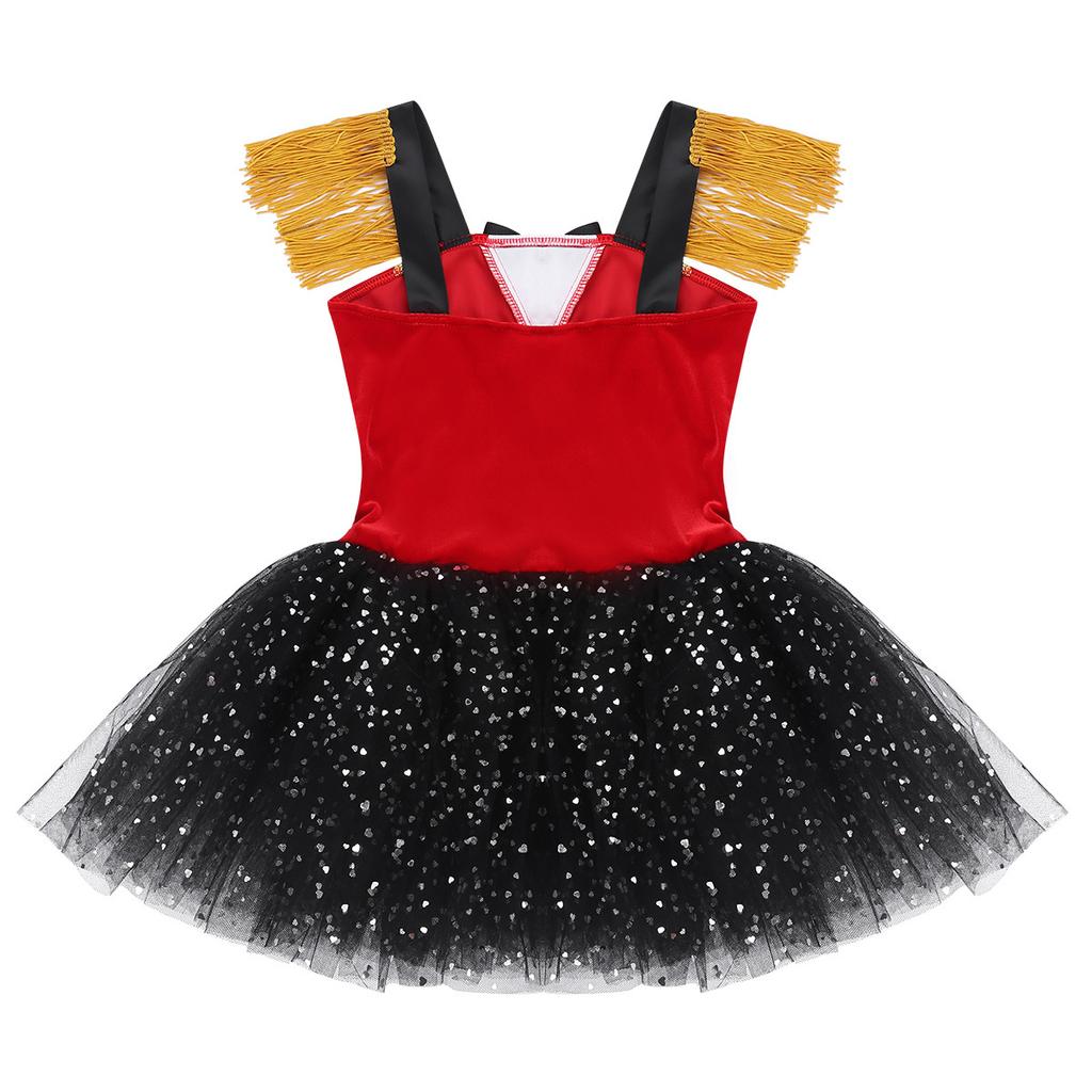 Kids Girls Circus Ringmaster Costume Dancewear for Halloween Cosplay Party