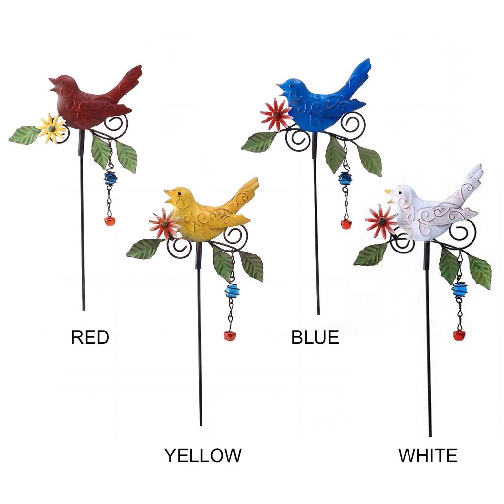 Metal Decorative Garden Stake Multi-Purpose Birds Decoration Metal Stakes Lovely Animal Yard Art Stakes For Terraces & Patios