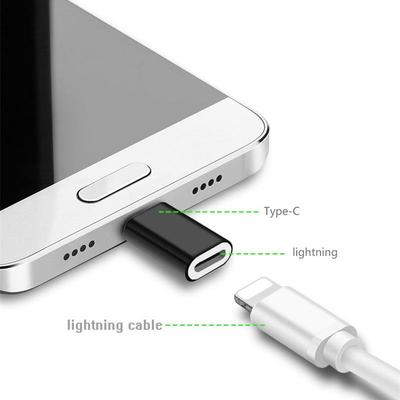 USB-C OTG Typ C Zu 8 Pin Adapter Mini Legierung Konverter Lade Typ-C Lightning Connector Für iPhone Huawei p30 Xiaomi Telefon