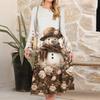 Women's Christmas Printed Fashionable Loose Round-neck Dress
