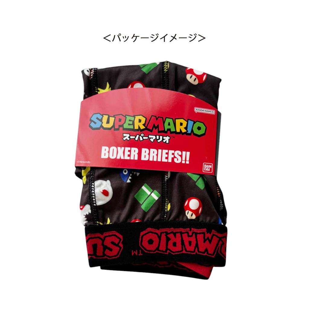 Small Planet Nintendo Super Mario Transfer Boxer Briefs Icon Black M Size