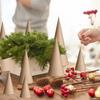16 Pcs Christmas Paper Mache Cone Open Bottom Cardboard Craft Cones Cardboard Tree Cones Christmas Tree Gnome Ornament