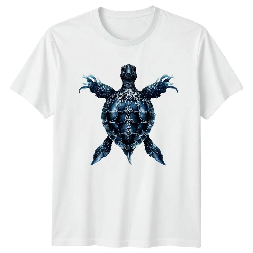 Gothic Sea Turtle TShirt Dark Ocean Wildlife Gift For Him And Her S