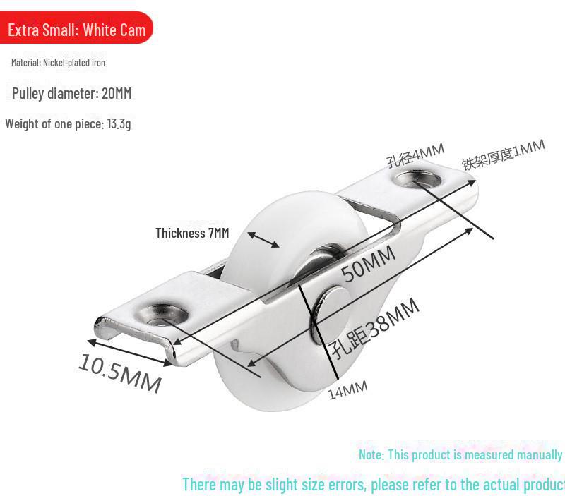 Sliding Door & Window Pulley Set: Floor, Cabinet, Convex & Concave Wheels