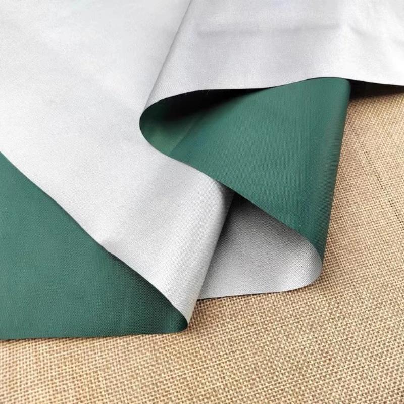 210D Silver Coated Cloth Sunscreen Thin Oxford Waterproof Fabric 180T Black Glue By The Meter for Raincoat Umbrella Tent Sewing