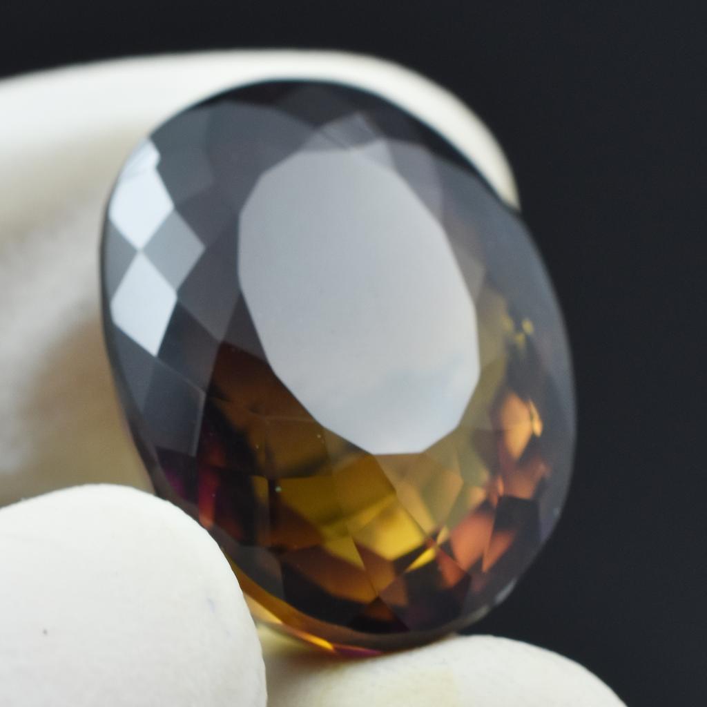 29.95 Ct Natural Bi-Color Ametrine Oval Stunning Certified Loose Gemstone