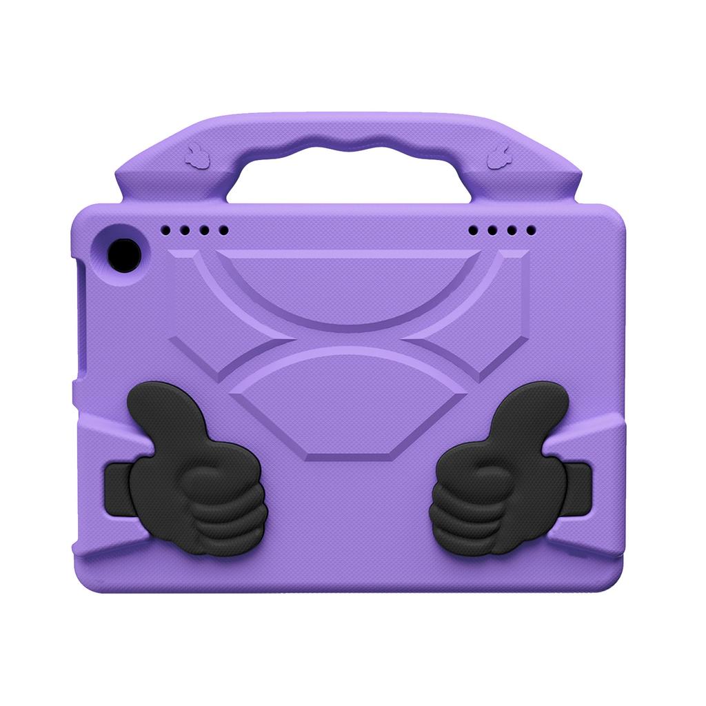 Thumb Design Protective Case Fits for Kindle Fire HD8 HD8 Plus EVA Shockproof Protector with Rotatable Handle