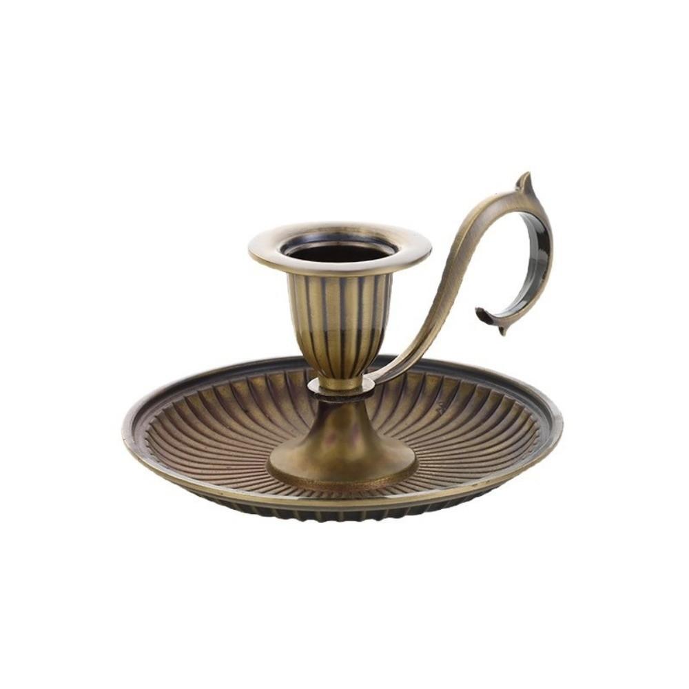 With Handle Metal Candlestick Vintage Candlestick Stand High Quality Candle Holder Table Decor
