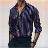 Men's Casual Striped Plaid Lines Are Soft and Comfortable Spring and Summer Button Fashion Design