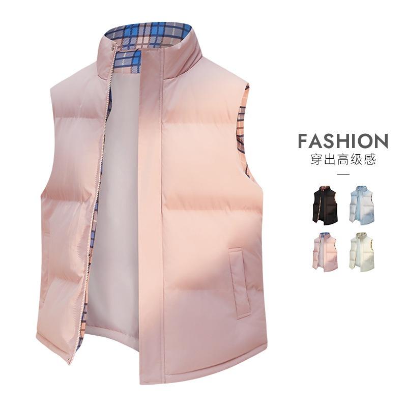 Vest Men's Autumn and Winter Stand-Up Collar Thickened Top Thermal Vest Outdoor Sports Sleeveless Vest