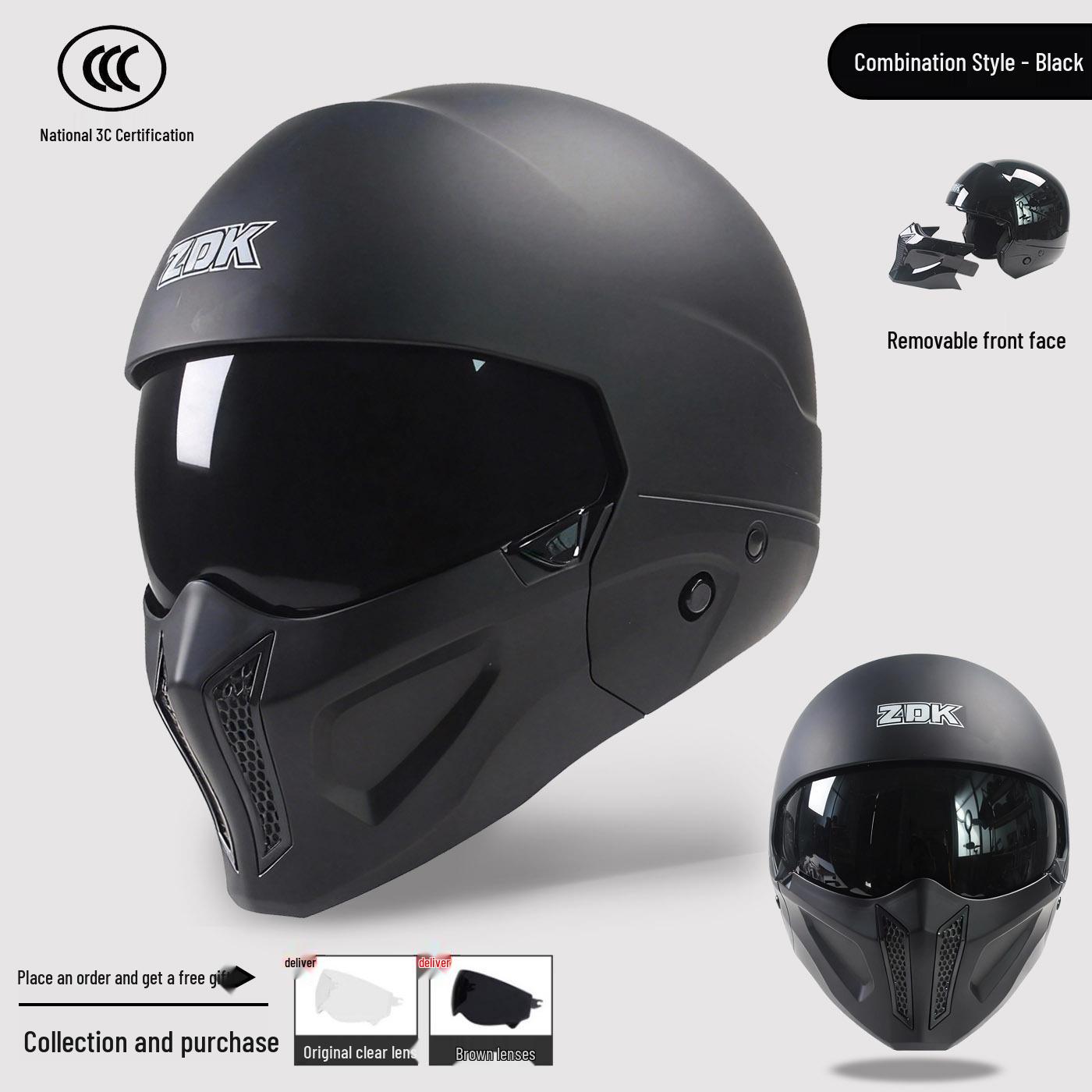 3C Certified Retro Scorpion Full Face Motorcycle Helmet for Men & Women XL