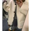 Sweet Girl Imitation Lamb Wool Coat Female Students Autumn and Winter Loose All-match Warm Cotton Coat Lazy Wind Coat