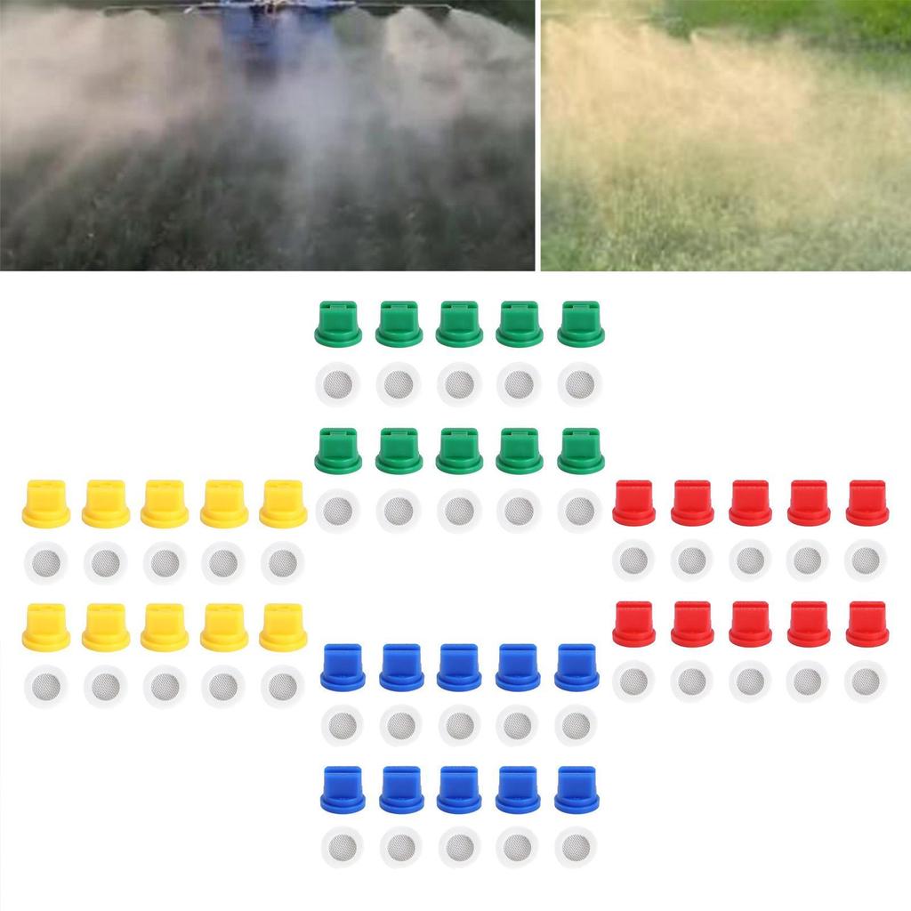 10x Flat Fan Spray Tip Nozzles Agricultural Sprayer Nozzles Replaces 110° with