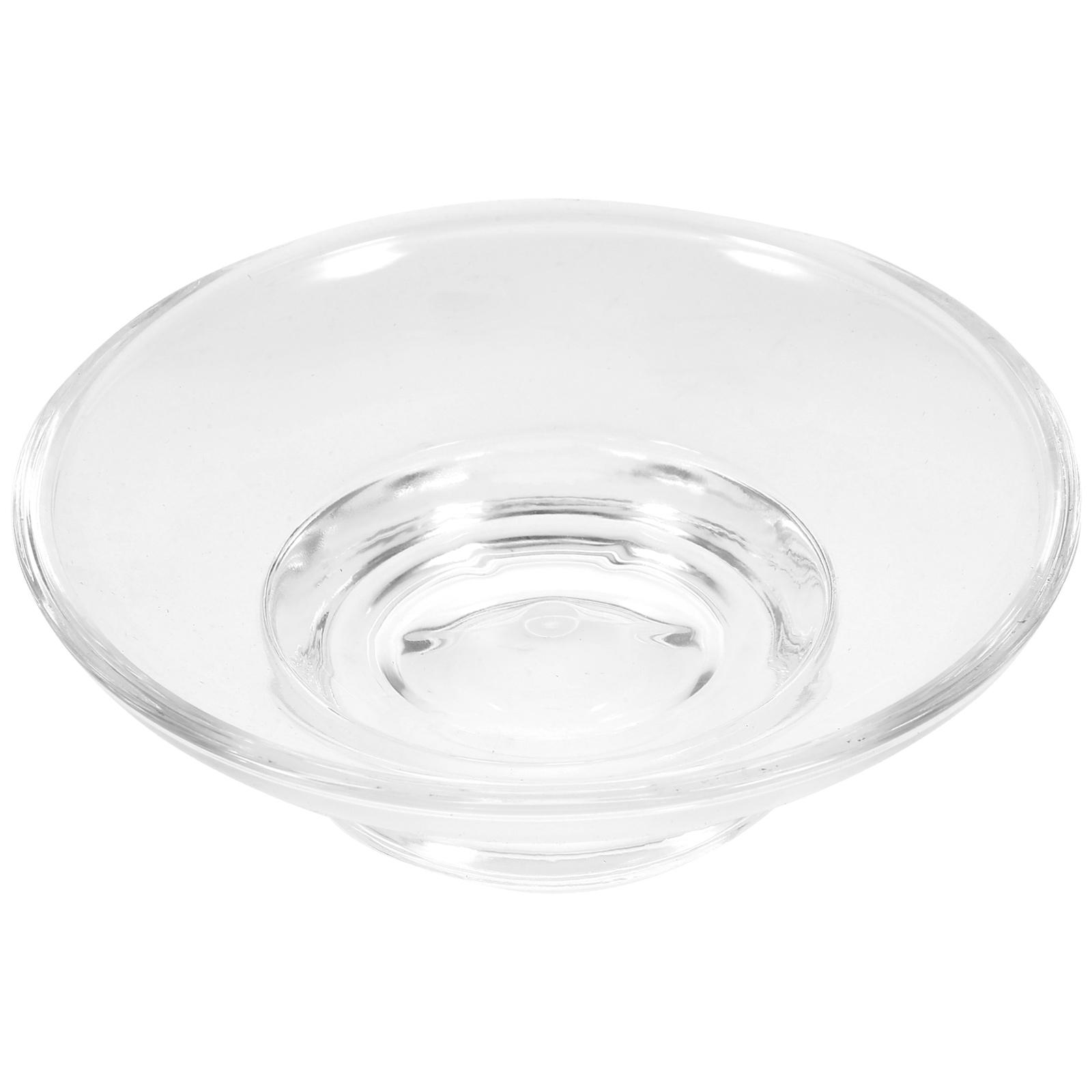 

Прозрачная стеклянная мыльница Круглый контейнер Чехол для хранения в ванной комнате Держатель для душа Домашнее использование Портативный Не дизайн Высокий