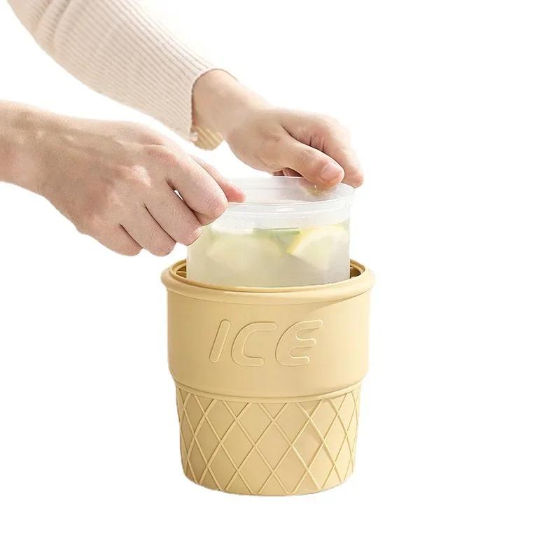 Hausgemachtes Eis Doppelschicht Silikon Eis Eimer Getränk Champagner Rotwein Bier Spezieller Eimer Outdoor Eismaschine Weineimer