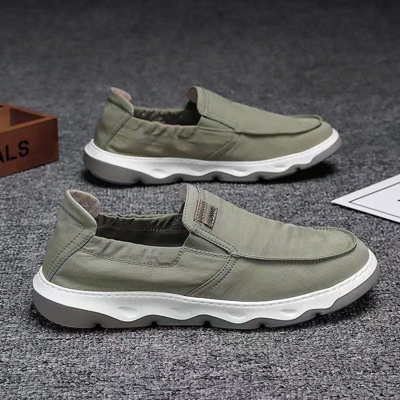 

2025 summer new old Beijing cloth shoes soft sole driving one pedal breathable casual shoes breathable work insurance shoes 44 зелений