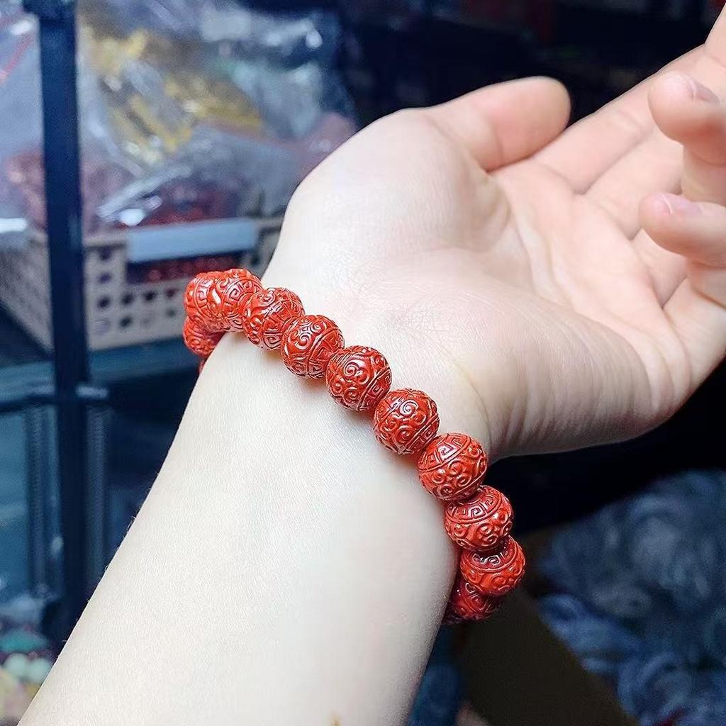 Medium Imperial Sand Ruyi Beaded Zodiac Bracelet - Unisex Personalized Design.