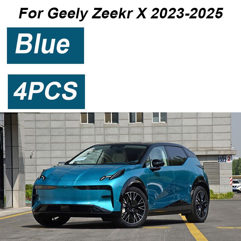 4 Stück lackiert für Geely Zeekr X 2025 Zubehör 2024 Auto Frontschmutzfänger Spritzschutz Hinterkotflügel Räder Autozubehör