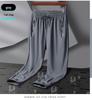 Men's Plus Size Quick-Dry Ice Silk Joggers - High Elasticity, Breathable, Straight Leg, Outdoor Casual Pants