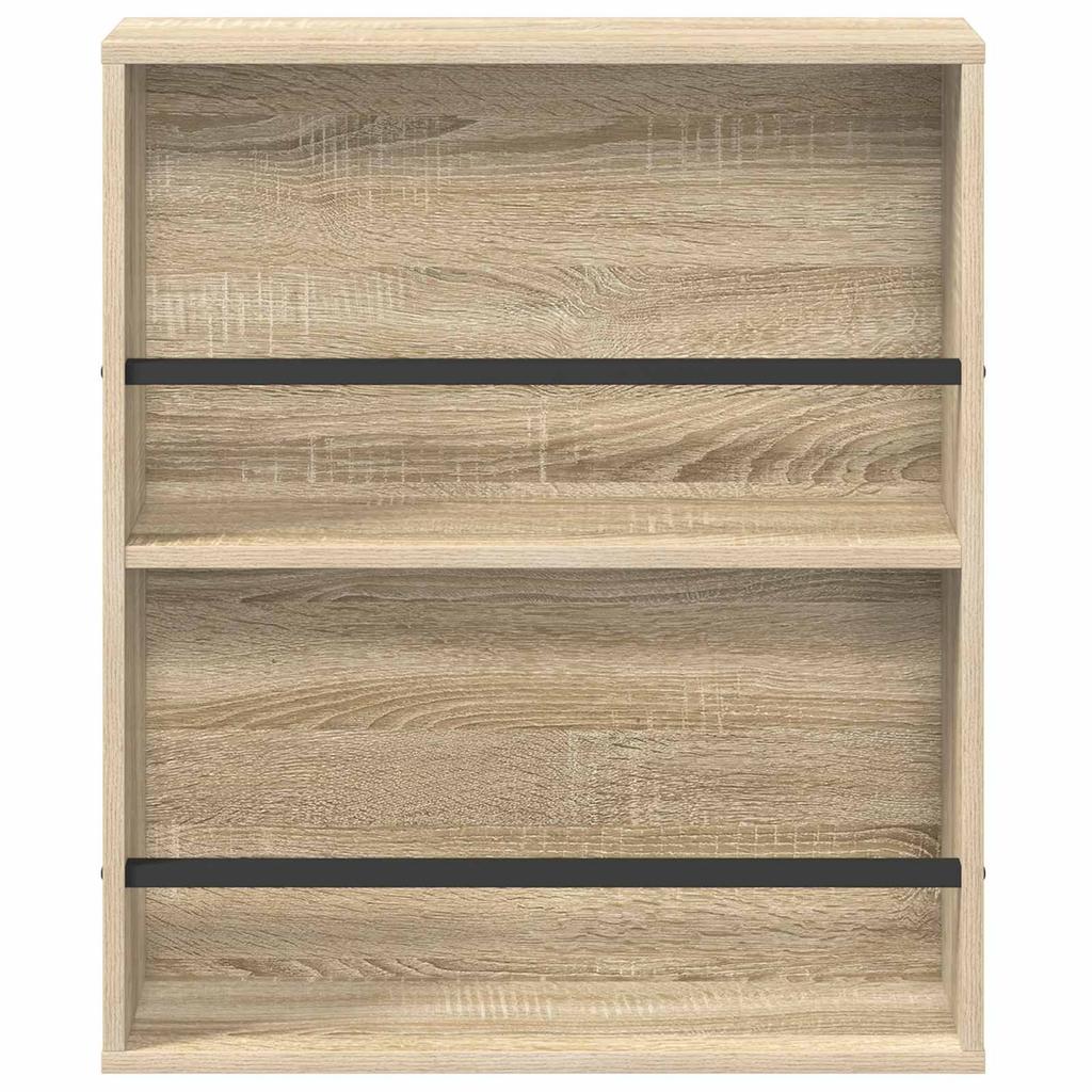 Magazine Shelf Sonoma Oak 60 x 12 x 70 cm Particleboard