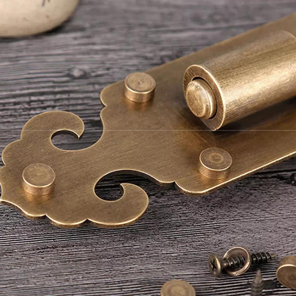 Συσκευασία 8 Στιβαρών Διακοσμητικών Βιδών από Ορείχαλκο με Καλύμματα Καθρέφτη για Στερέωση Επίπλων, Κατασκευή Ανθεκτική στη Σκουριά, Εξαρτήματα Επίπλων