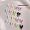 Japanese Macaron Ribbon Bow Resin 3D Nail Art Accessories