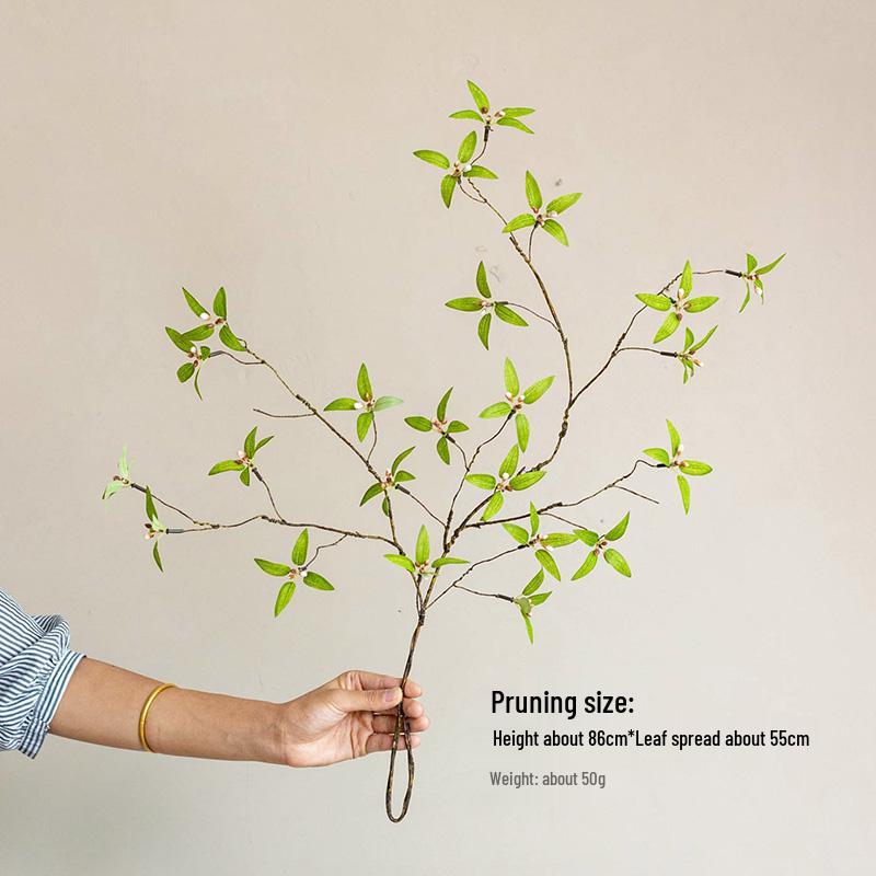 Бионическая гранатовая ветвь: Элегантная искусственная композиция для роскошного декора обеденного стола.