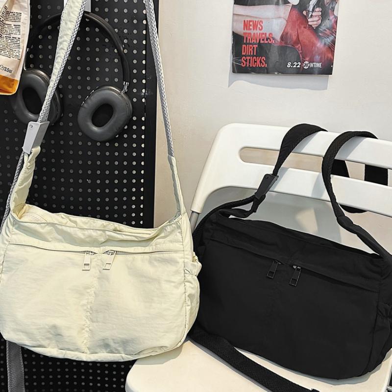 Solid Casual Interior Compartment Crossbody Bags Sewing Thread 2026  Bags for Women Soft Zipper Nyl Women's Handbags
