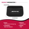 Leather Car Door Storage Box Phone Card Pouch Hanging Organizer For Mercedes Benz AMG W204 W205 W203 W211 W201 W210 W108 W124