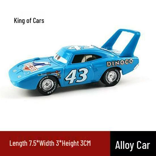 Authentic Alloy Car Set: Lightning McQueen, Mater & King - Road Rage Toys Collection for Kids