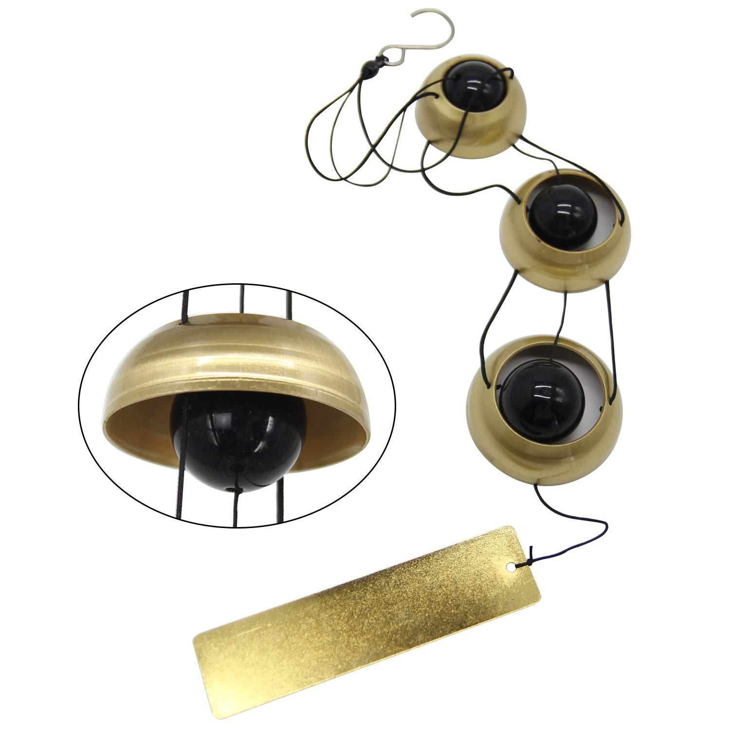 

Медные колокольчики, Храмовый колокольчик с 3 колокольчиками, Колокольчики для дома, двора, уличного украшения