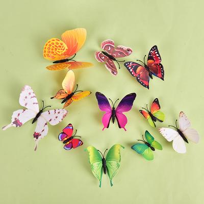Creative Three-Dimensional Wall Stickers Wall Decorations Butterfly Curtain Refrigerator Stickers