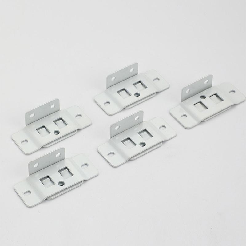Locking Shelf Fixing Hardware, Steel Support Parts with Mounting Holes for Cabinet Board Installation and Repair