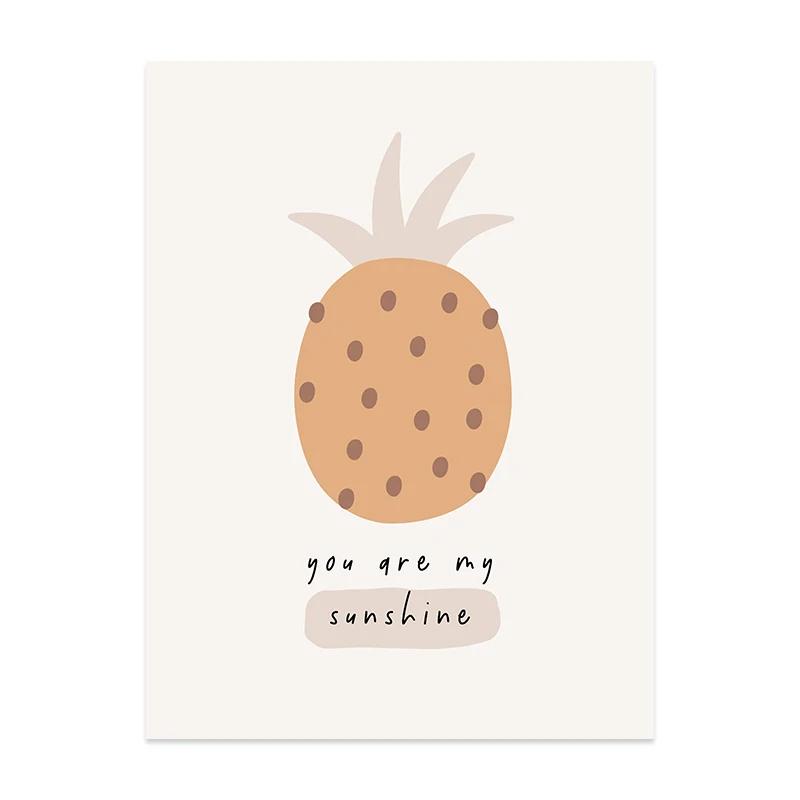 Boho Cartoon Elephant Heart Nursery Wall Art Poster Print Canvas Painting Picture Kids Room Baby Girls Bedroom Home Decor Gift