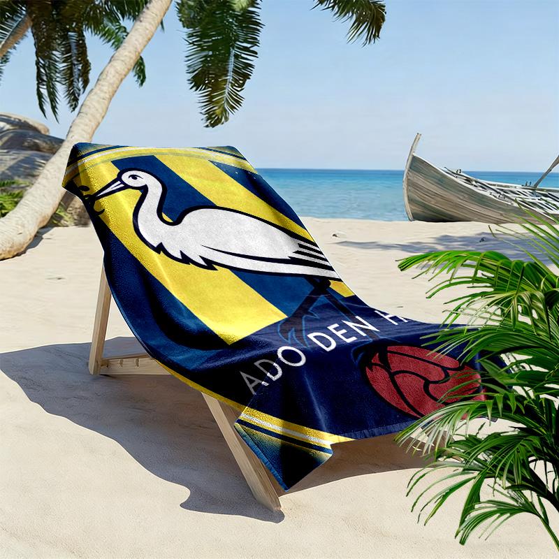 ADO Den Haag Print Strandtuch, Großes Weiches Schnelltrocknendes Handtuch für Strand Camping Schwimmen