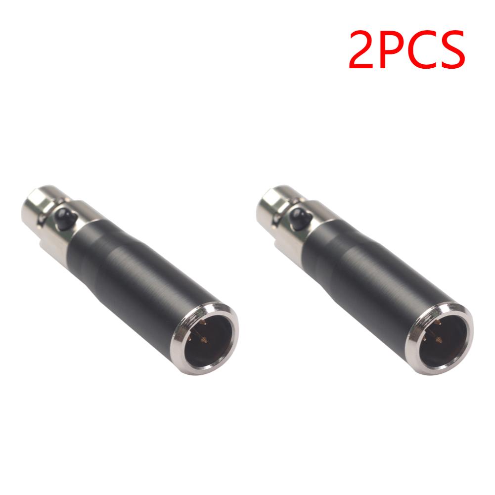 1-10PCS Mini XLR 3 4 Pin Female Mini Connector Audio Converter Adapter Audio Connector  Universal Microphone Audio Equipment