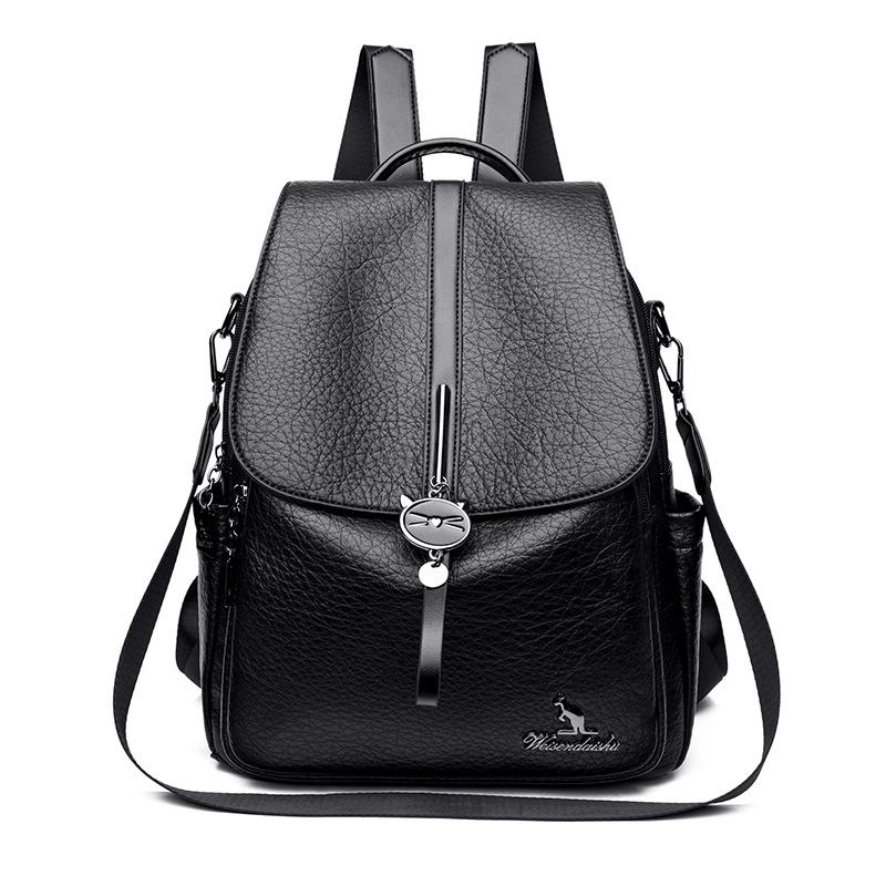 PU Backpack Women's Lightweight Backpack Multi-functional Shoulder Bag