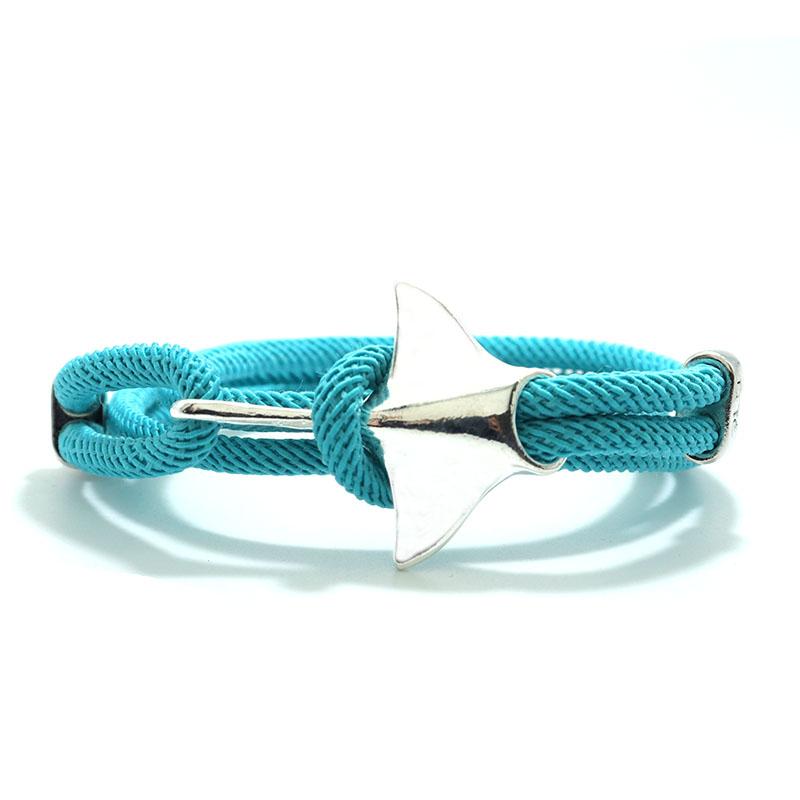 Bracciale Manta alla Moda Uomo Donna 3 Strati Regolabile Corda Animale Marino Braccialetto Accessori Protezione Ambientale Pulseras