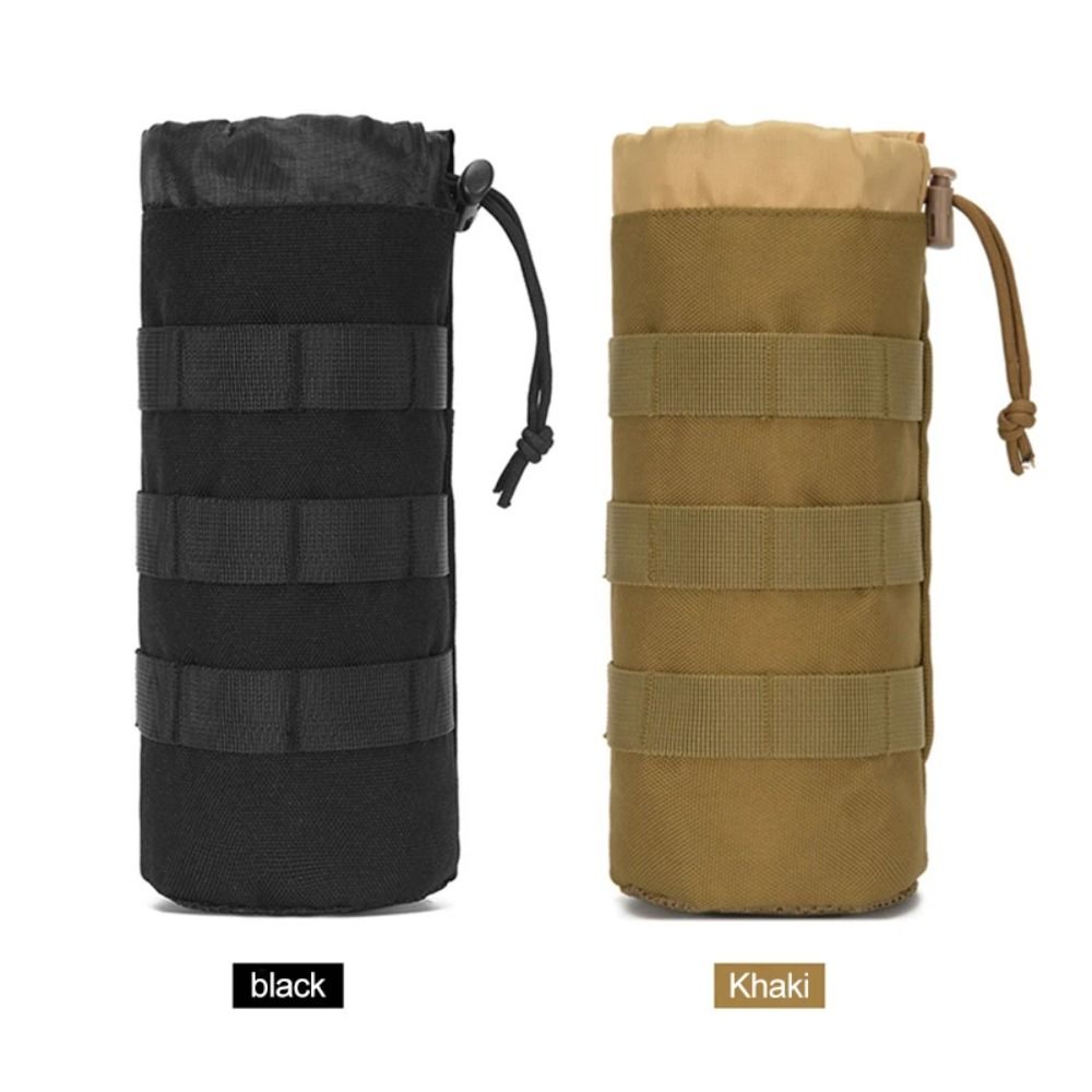 Molle System Outdoor Kettle Carrier Bag Water Bottle Bag Multifunction Hiking Bottle Pouch Unisex
