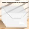 9021 Transparent File & Document Storage Bag - A4, Thickened, Waterproof, Plastic Button Closure
