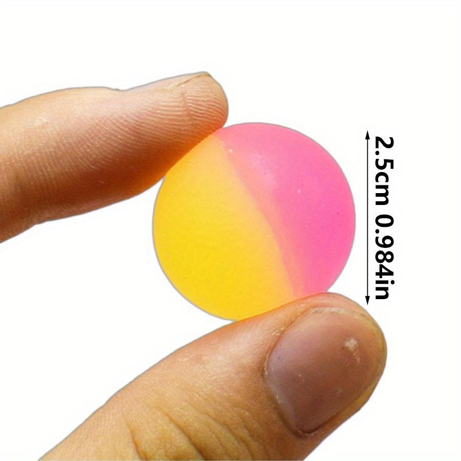 12pcs 2.5cm Rainbow Rubber Bouncy Balls - Bulk Party Favors, Carnival Prizes, Goodie Bag Fillers, Classroom Rewards JXB