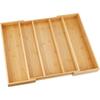 Bamboo Drawer Divider5-7Adjustable Tray for Silverware and Cutlery Storage Box, Kitchen Drawer Organizer, Storage Rack