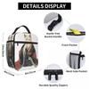 Edo Era Cat In A Kimono Eating Dango Art Insulated Lunch Bag for Women Kids Portable Food Boxes Thermal Lunch Box Tote